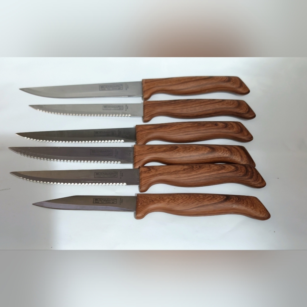 1983 DENMARK (6) KNIVES VERY SHARP NICE CONDITION